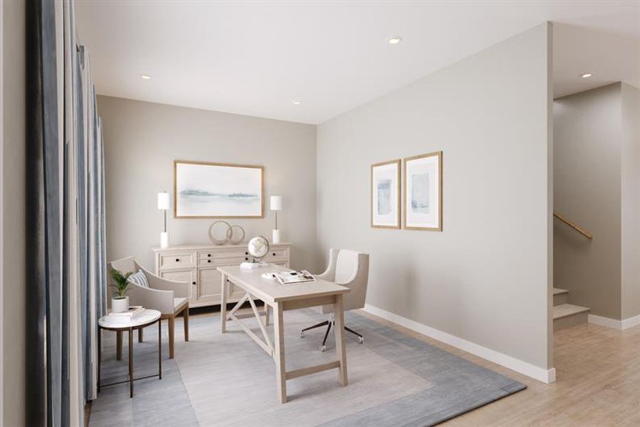 Representative furnished interior of a home built from the Heritage Bay by Ryan Homes in Lake Mattie Preserve, Auburndale (Image 3).