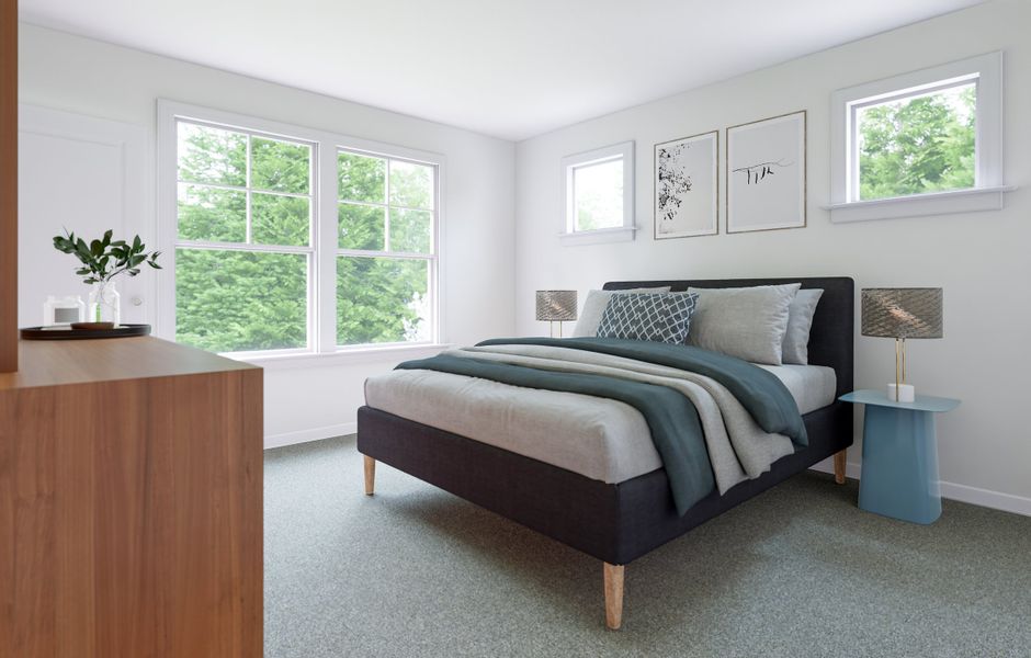 Furnished interior view inside a new home in Silverstone, Knightdale (Image 16).