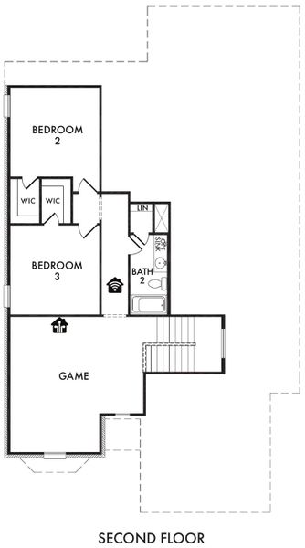 2D floor plan layout for the Dozier by Impression Homes in Redden Farms, Midlothian, TX (Image 4). 2D floor plan layout for the Dozier by Impression Homes in Redden Farms, Midlothian, TX (Image 4).