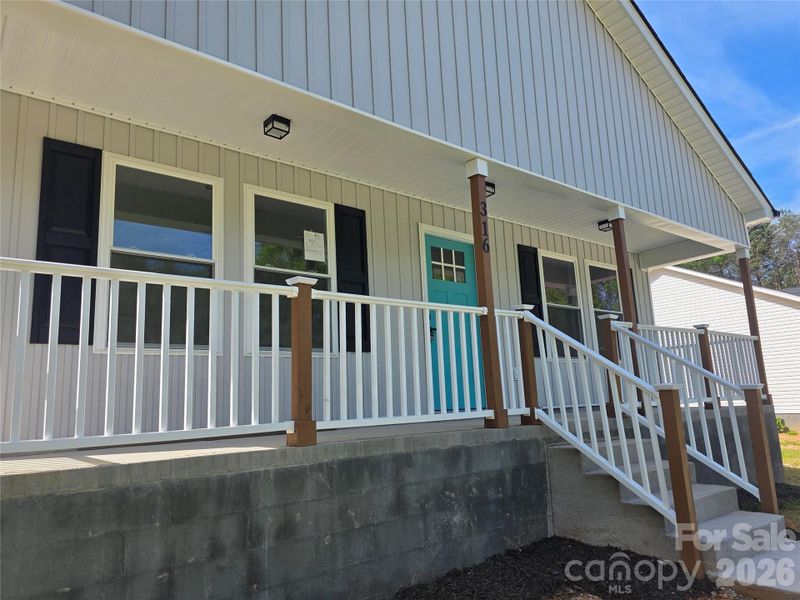 Exterior details and patio area of a home in , Clover (Image 2).