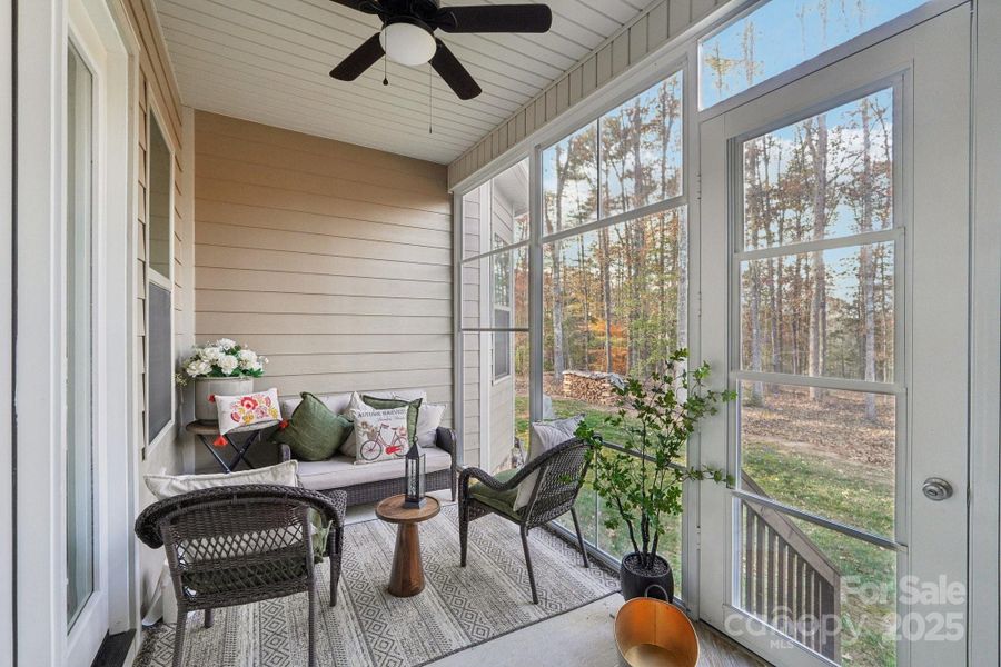 Exterior details and patio area of a home in , Clover (Image 3).