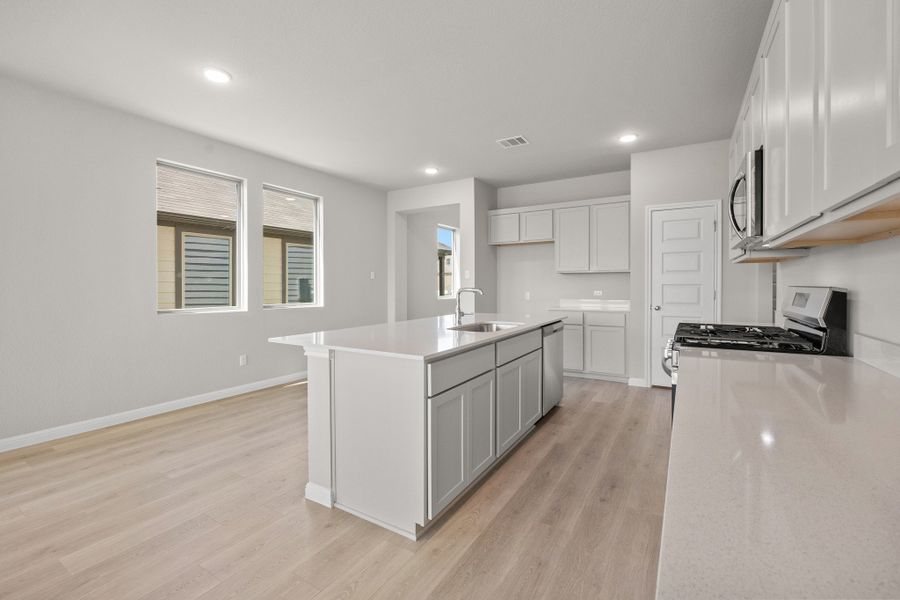 Furnished interior view inside a new home in Trinity Ranch, Elgin (Image 10).