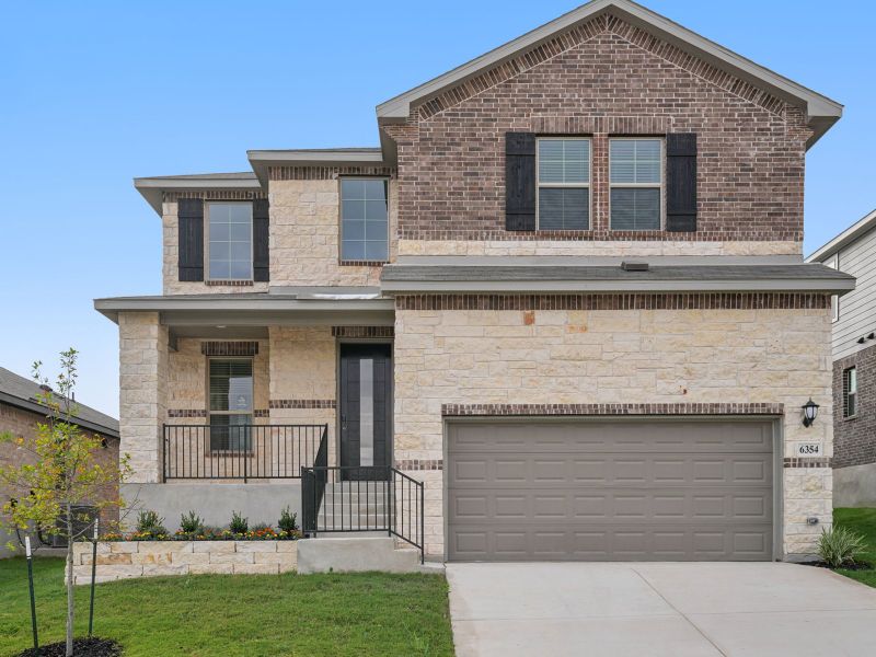 Front elevation C of the Medina in a Meritage Homes community. Front elevation C of the Medina in a Meritage Homes community.