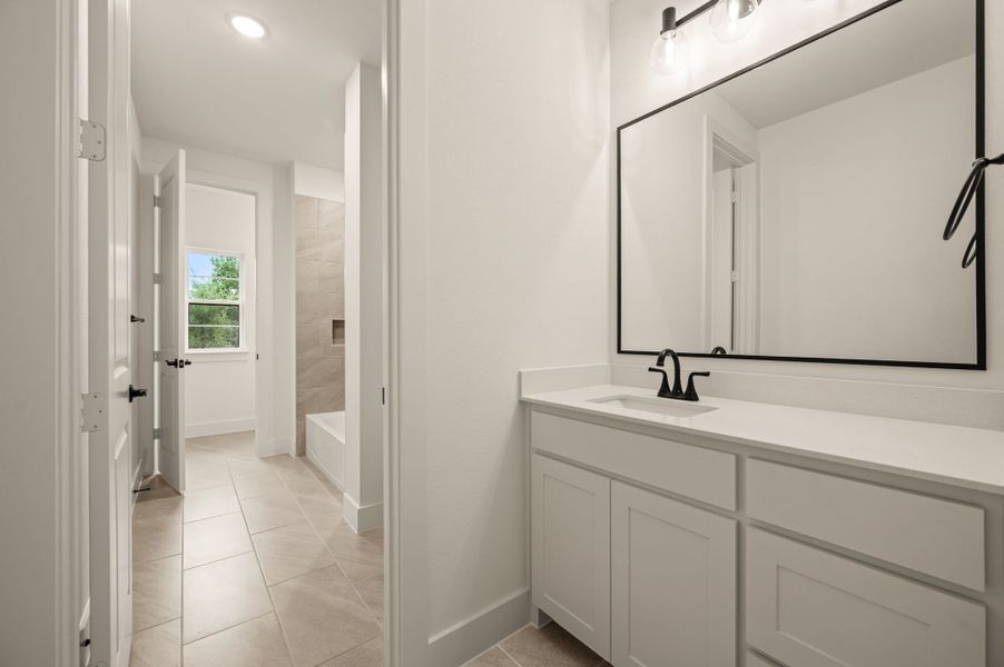 Furnished interior view inside a new home in Highland Oaks, Boyd (Image 20). Furnished interior view inside a new home in Highland Oaks, Boyd (Image 20).