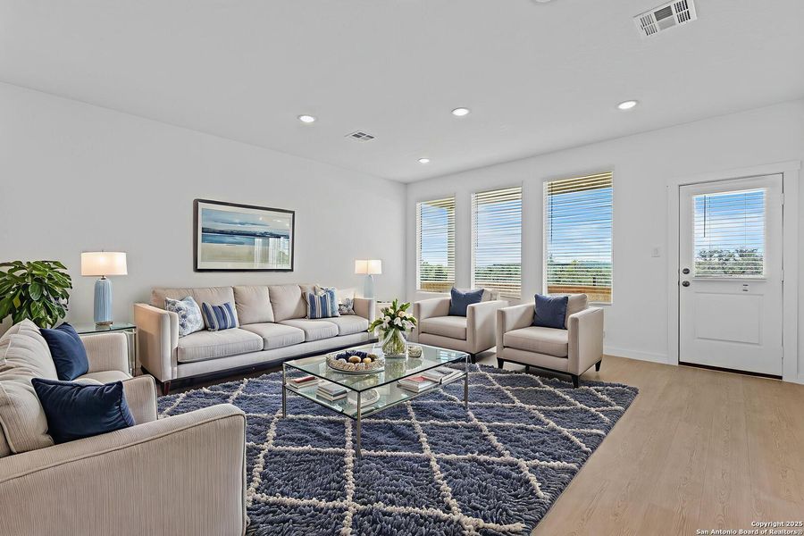 Furnished interior view inside a new home in Hidden Trails: Coastline Collection, Bulverde (Image 7).