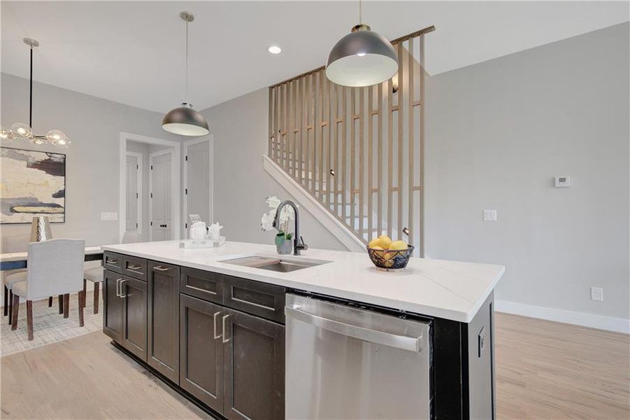 Furnished interior view inside a new home in , Atlanta (Image 38).