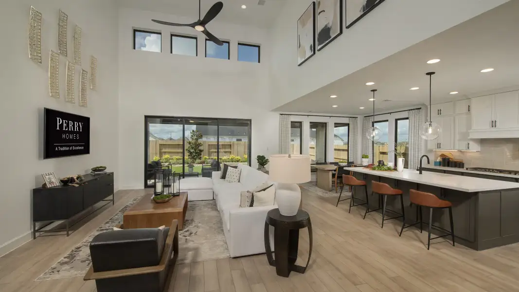 Representative furnished interior of a home built from the 3399W by Perry Homes in Briarley, Montgomery (Image 47).