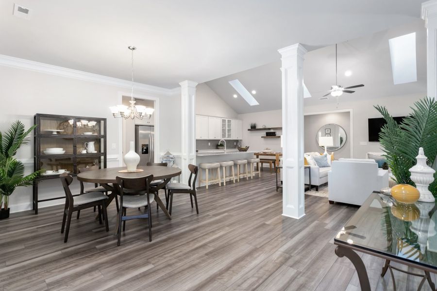 Representative furnished interior of a home built from the Essex by Keystone Homes NC in Weybridge, Burlington (Image 8).