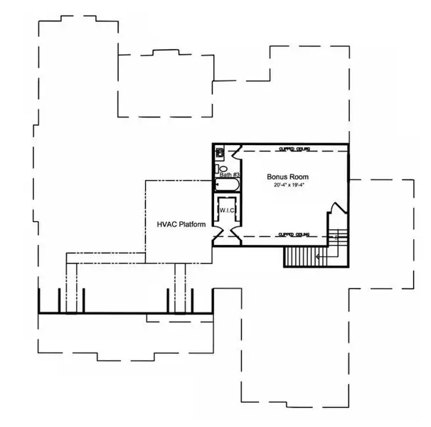 2D floor plan layout of this home in Cordera, Concord, NC (Image 3).