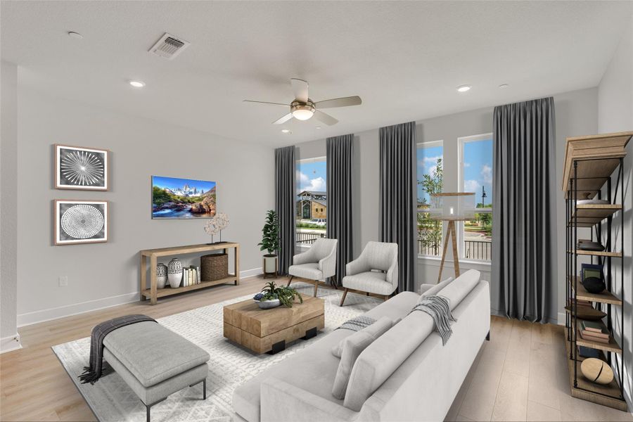 Family Room (Virtual Staging)