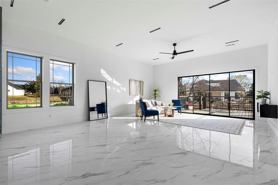 Open concept Kitchen, dining and living room