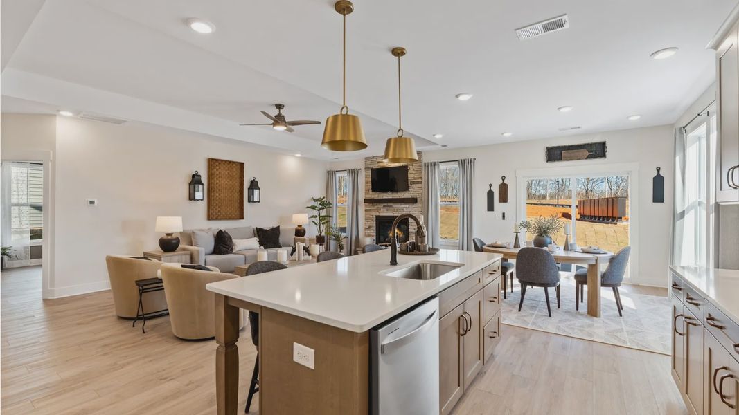 Furnished interior view inside a new home in Fox Hollow, Spartanburg (Image 6).