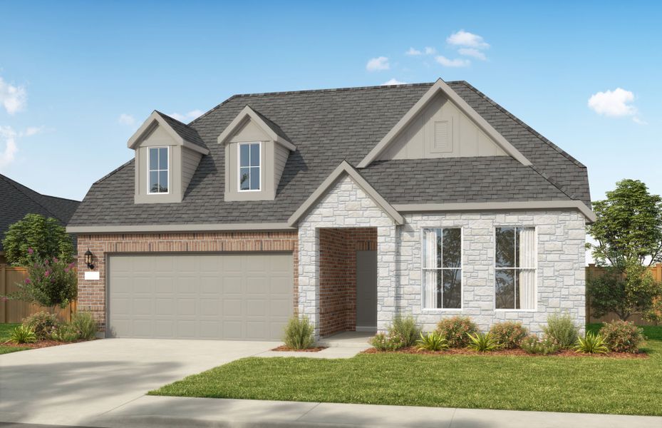 Representative exterior photo of a completed home built from the Elliott by Pulte Homes in Ribbonwood, Aubrey, TX (Image 1). Representative exterior photo of a completed home built from the Elliott by Pulte Homes in Ribbonwood, Aubrey, TX (Image 1).