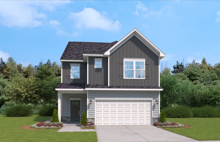 Representative exterior photo of a completed home built from the The Granger by Stanley Martin Homes in Bridgeport Single Family Homes, Greenville, SC (Image 2).