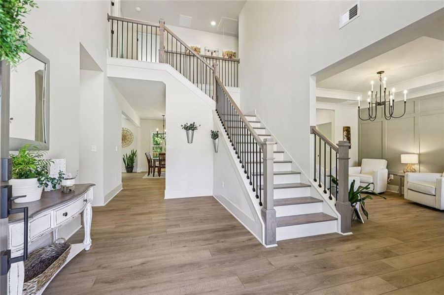 Furnished interior view inside a new home in , Hoschton (Image 45).