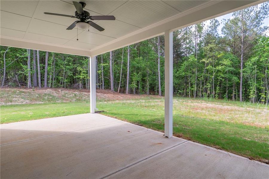 Exterior details and patio area of a home in , Social Circle (Image 22). Exterior details and patio area of a home in , Social Circle (Image 22).