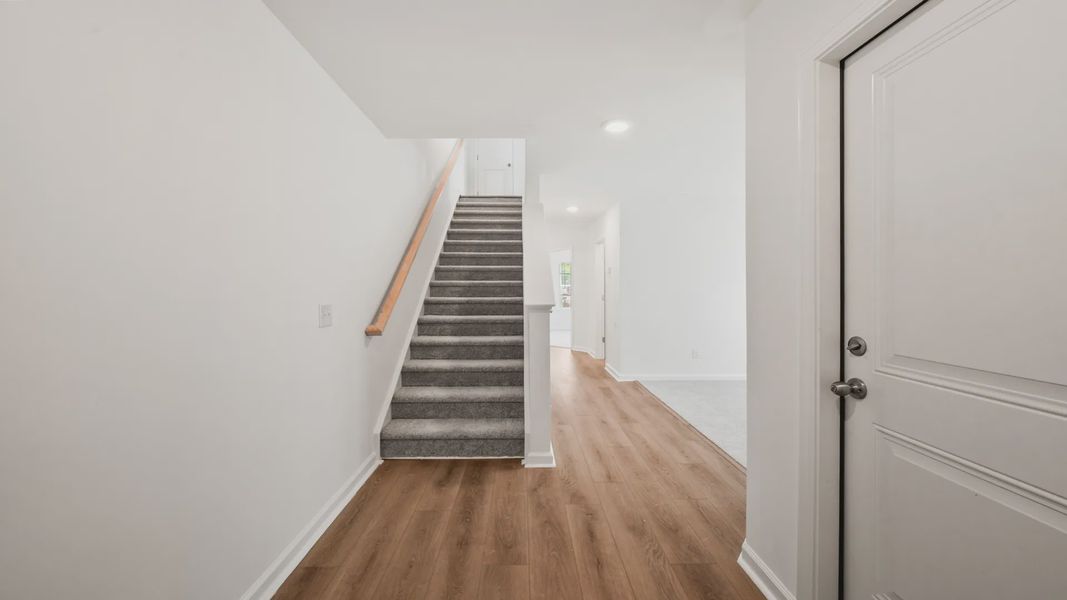 Foyer of Hayden Floorplan at Clear Springs Townhomes