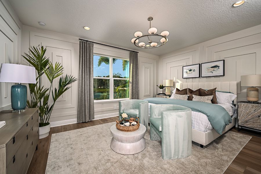 Representative furnished interior of a home built from the Briella by Risewell Homes in Country Club Estates, Palm Bay (Image 11).