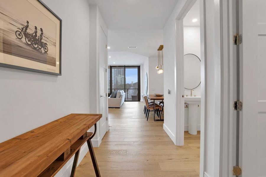 Furnished interior view inside a new home in The Dillon Buckhead, Atlanta (Image 9). Furnished interior view inside a new home in The Dillon Buckhead, Atlanta (Image 9).