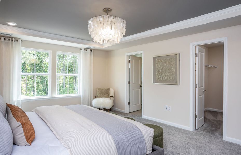 Furnished interior view inside a new home in Providence Oaks, Fuquay Varina (Image 10). Furnished interior view inside a new home in Providence Oaks, Fuquay Varina (Image 10).