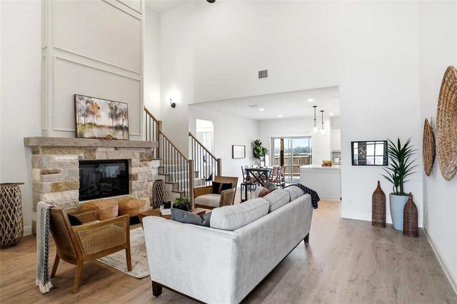 Furnished interior view inside a new home in Villas at Heritage Pointe, Weatherford (Image 16).