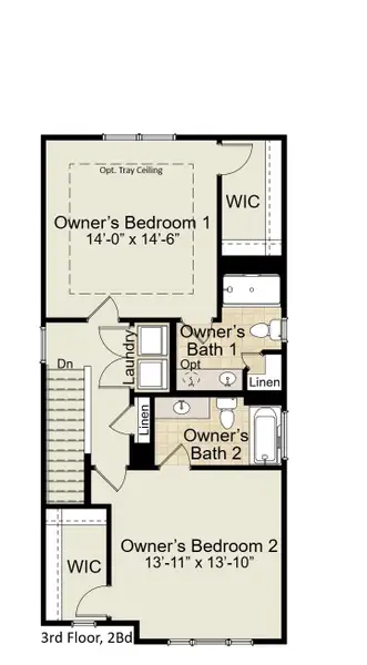 Beckett Third Floor 2BD Tray Beckett Third Floor 2BD Tray