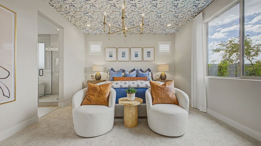 Furnished interior view inside a new home in The Lakes at Rancho El Dorado, Maricopa (Image 11).