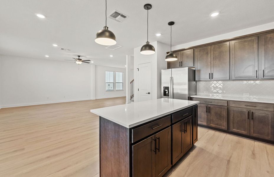 Furnished interior view inside a new home in Patterson Ranch, Georgetown (Image 11).