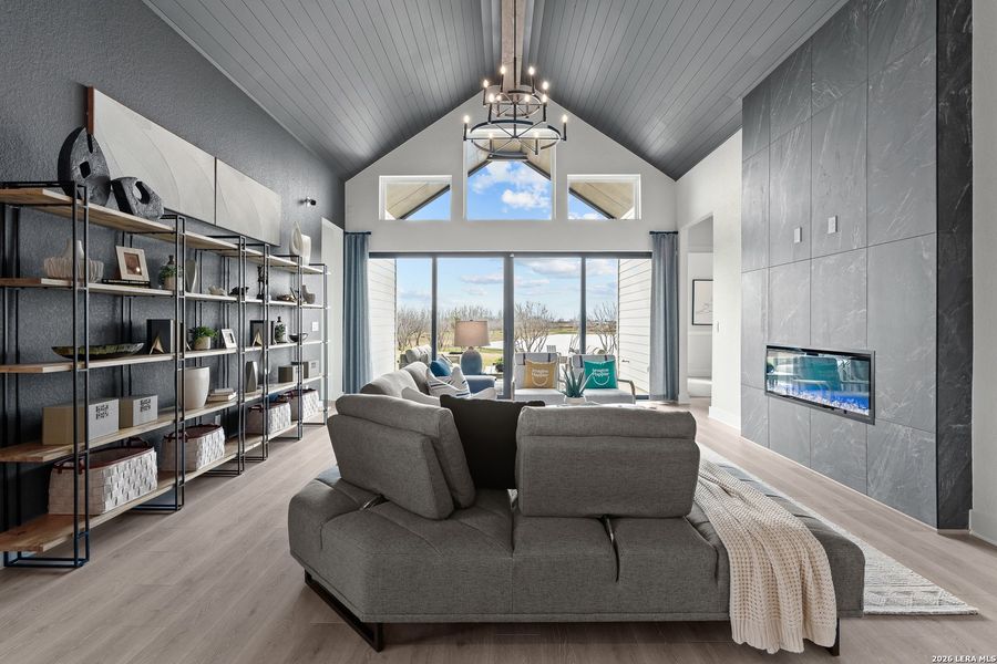 Furnished interior view inside a new home in Esperanza, Boerne (Image 12). Furnished interior view inside a new home in Esperanza, Boerne (Image 12).