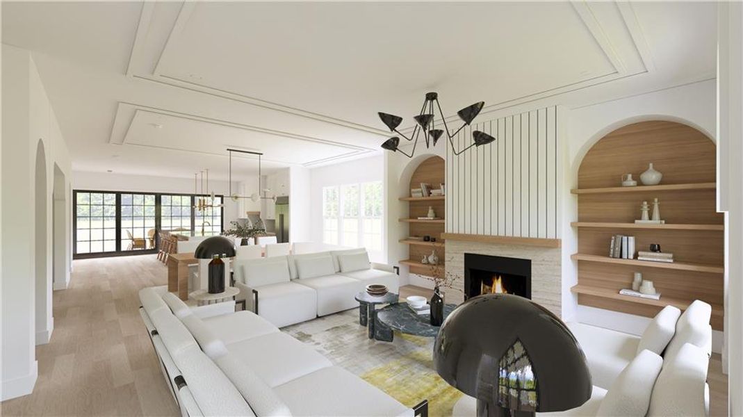 Furnished interior view inside a new home in , Milton (Image 6).