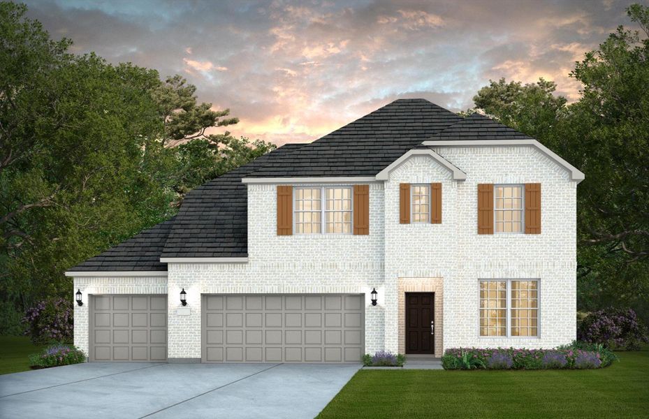 Representative exterior photo of a completed home built from the Lexington - 3-Car Garage by Pulte Homes in Davis Ranch, San Antonio, TX (Image 24).