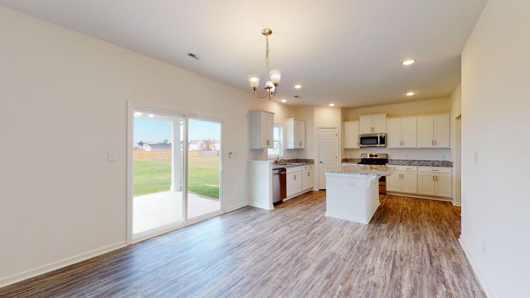 Representative furnished interior of a home built from the Yorkshire A by JC Jackson Homes,LLC in Heritage Pointe, Newport (Image 8).