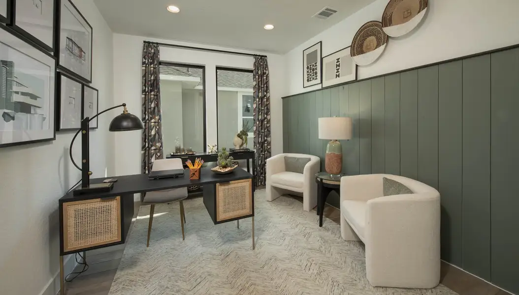 Representative furnished interior of a home built from the 2458E by Perry Homes in Veramendi, New Braunfels (Image 6).
