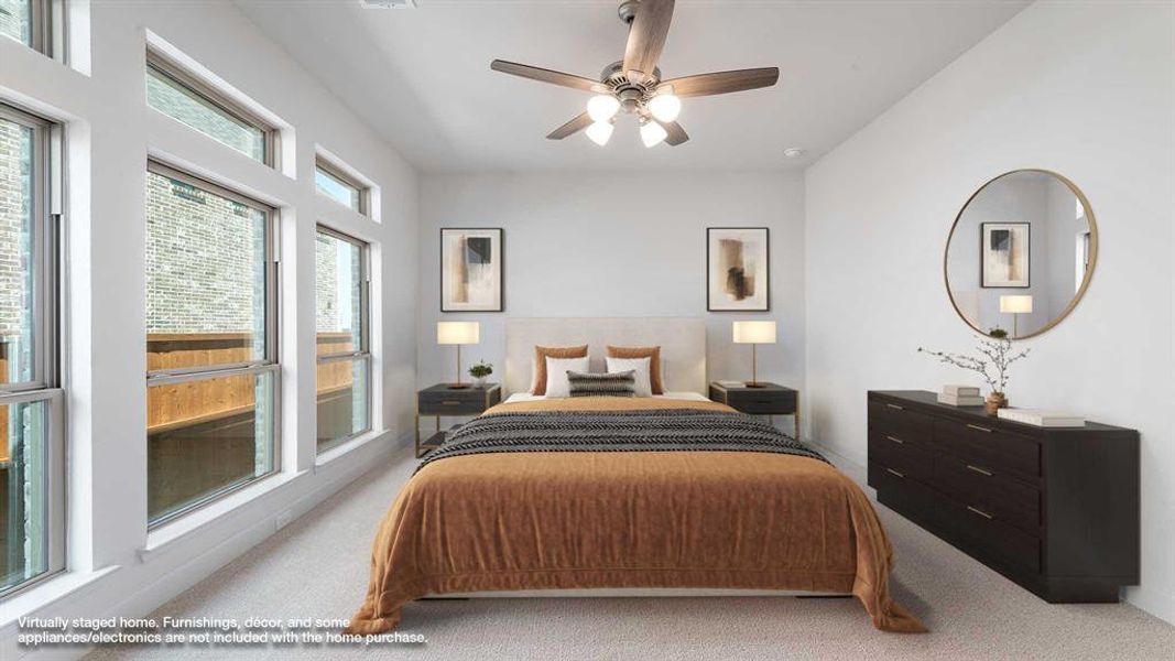 Furnished interior view inside a new home in The Heights At Uptown Celina 45', Celina (Image 5). Furnished interior view inside a new home in The Heights At Uptown Celina 45', Celina (Image 5).