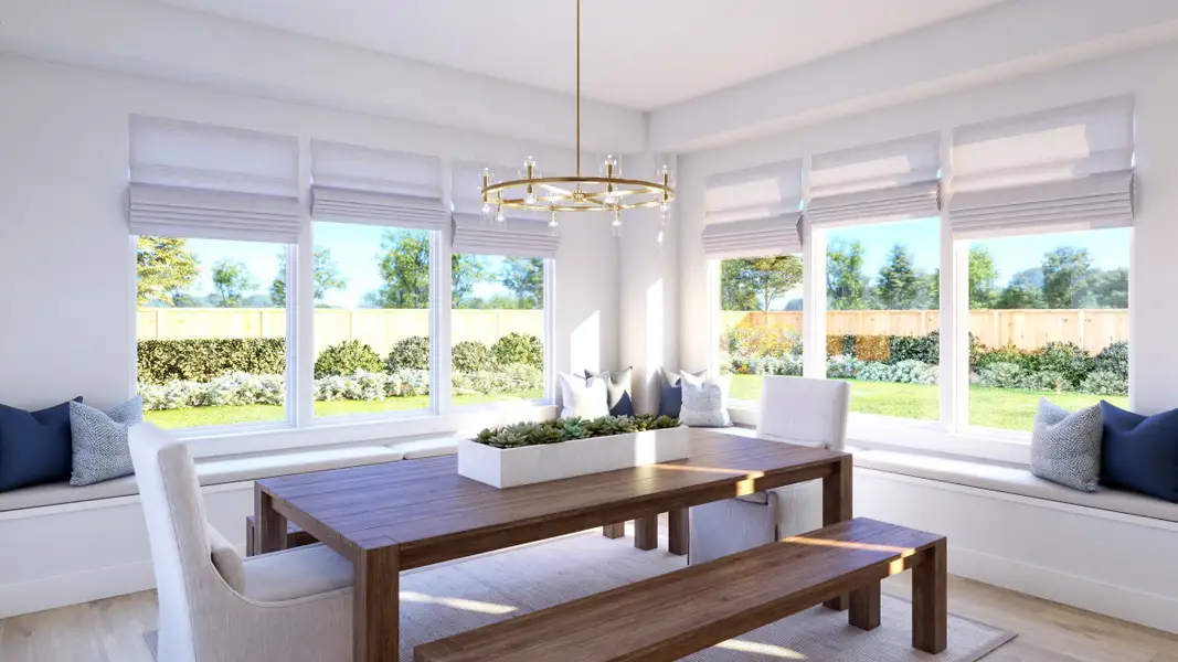 Representative furnished interior of a home built from the Ashland III by Southgate Homes in Eliana, McKinney (Image 8).