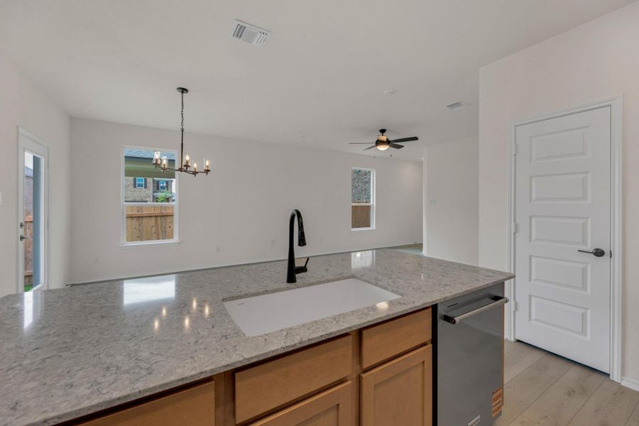 Furnished interior view inside a new home in Salerno - Heritage Collection, Round Rock (Image 10). Furnished interior view inside a new home in Salerno - Heritage Collection, Round Rock (Image 10).