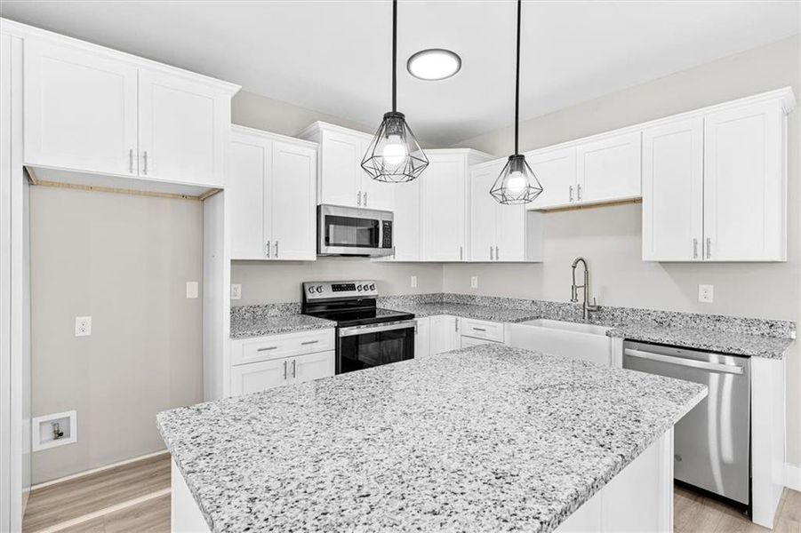 Furnished interior view inside a new home in , Dalton (Image 13).