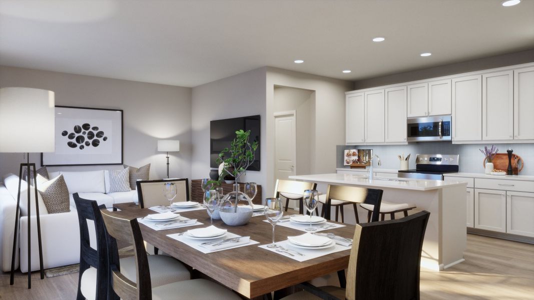 Representative furnished interior of a home built from the 2215 by Risewell Homes in Windler, Aurora (Image 5). Representative furnished interior of a home built from the 2215 by Risewell Homes in Windler, Aurora (Image 5).