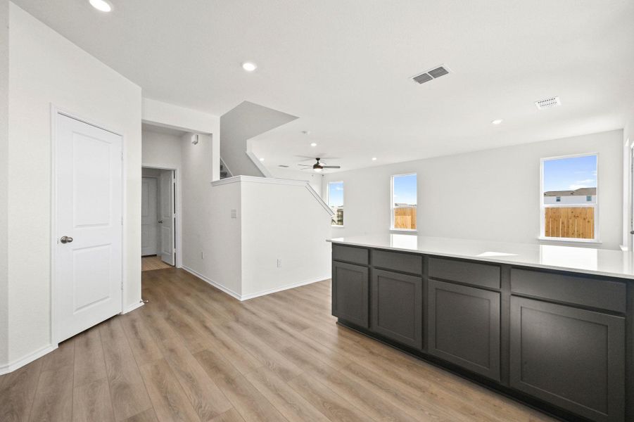 Open floor plan Open floor plan