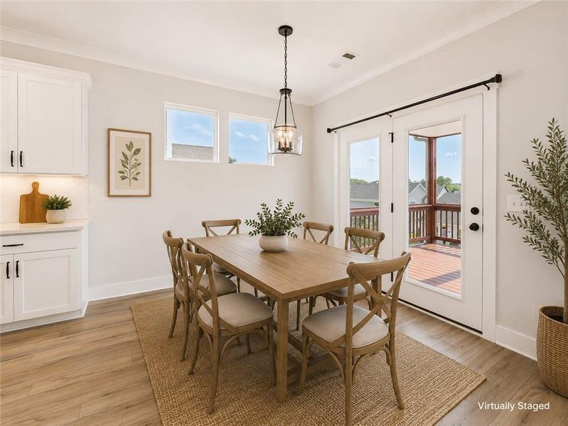 Furnished interior view inside a new home in , Hoschton (Image 23).