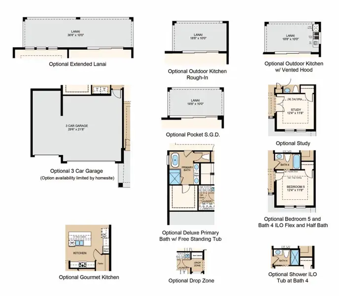 2D floor plan layout of this home in Center Lake Ranch Community Group Page, St. Cloud, FL (Image 4). 2D floor plan layout of this home in Center Lake Ranch Community Group Page, St. Cloud, FL (Image 4).
