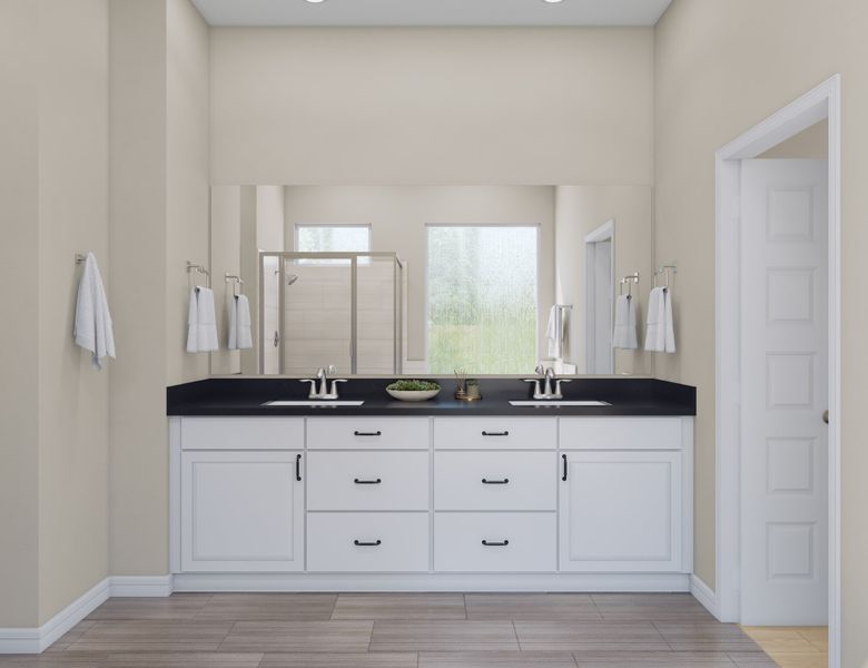 Representative furnished interior of a home built from the Tanager by Tri Pointe Homes in Oakhill Reserve, Tomball (Image 10).