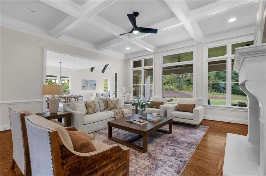Furnished interior view inside a new home in , Canton (Image 57).