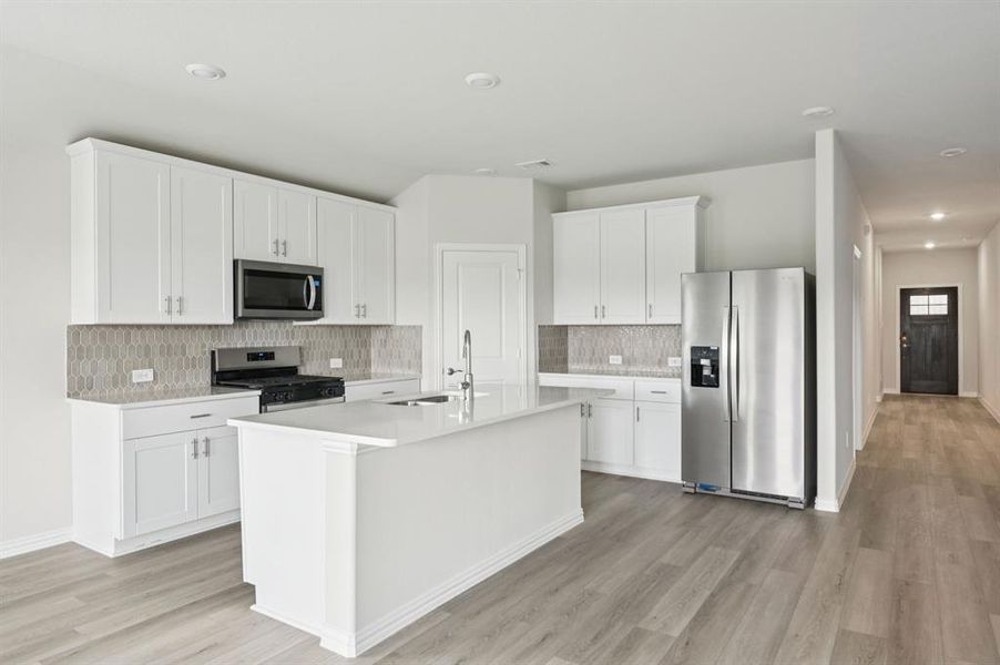 Photo is not of the actual home, but is an inspirational photo of builder’s model home and may depict options, furnishings, and/or decorator features that are not included.