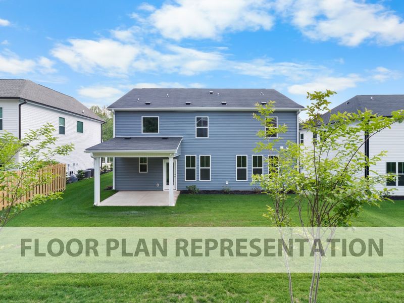 Back Exterior | Hampton II Plan by Ivey Homes