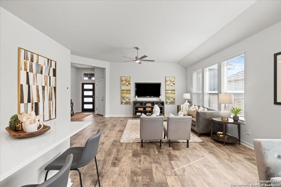 Furnished interior view inside a new home in Stream Waters, Seguin (Image 13).
