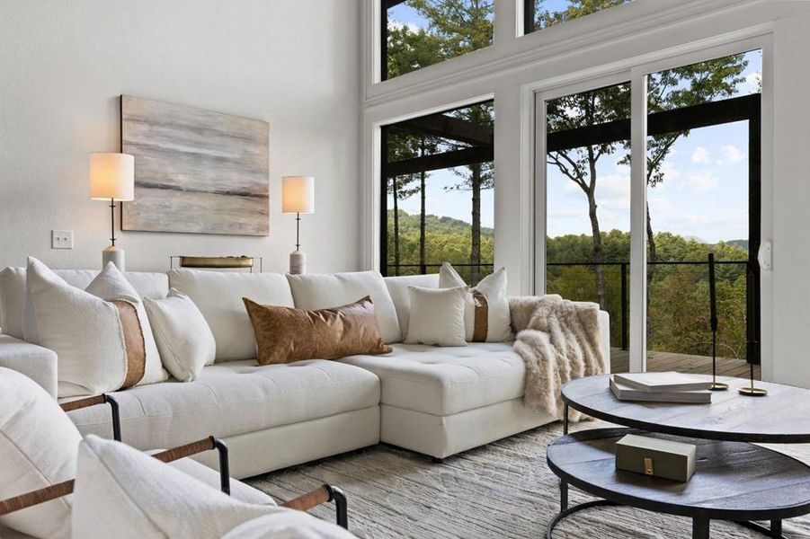 Furnished interior view inside a new home in , Mineral Bluff (Image 17).