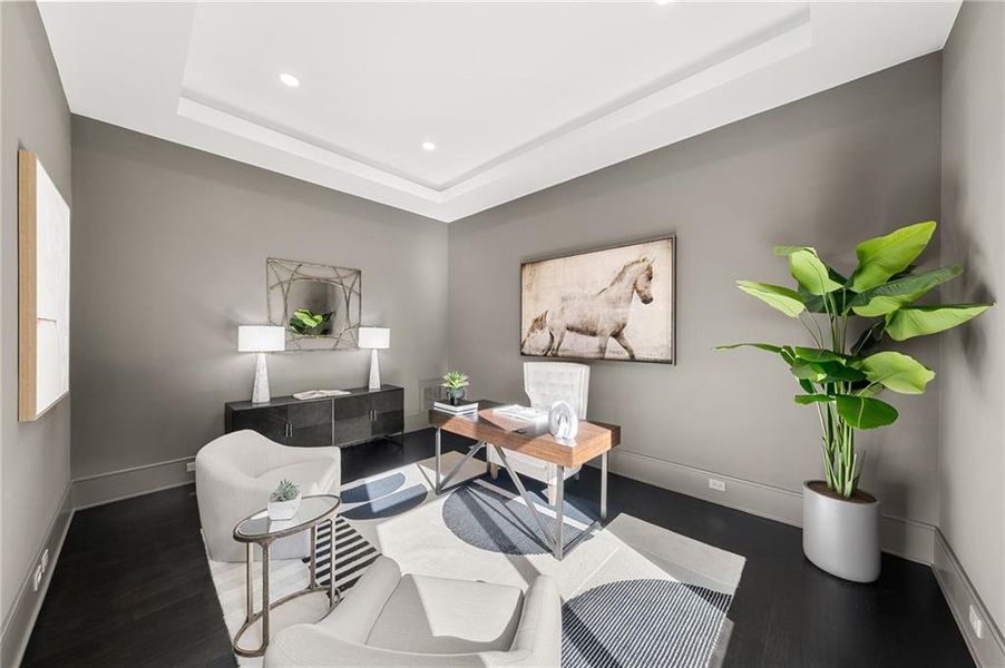 Furnished interior view inside a new home in , Sandy Springs (Image 46).
