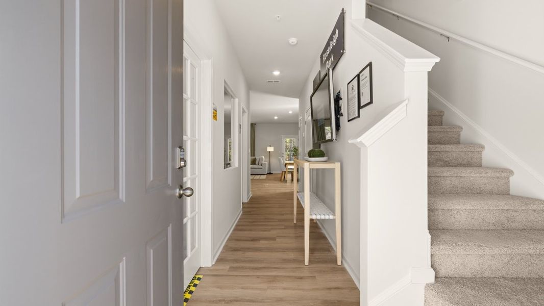 Representative furnished interior of a home built from the Pearson II by D.R. Horton in Roseleigh Park, Douglasville (Image 5).