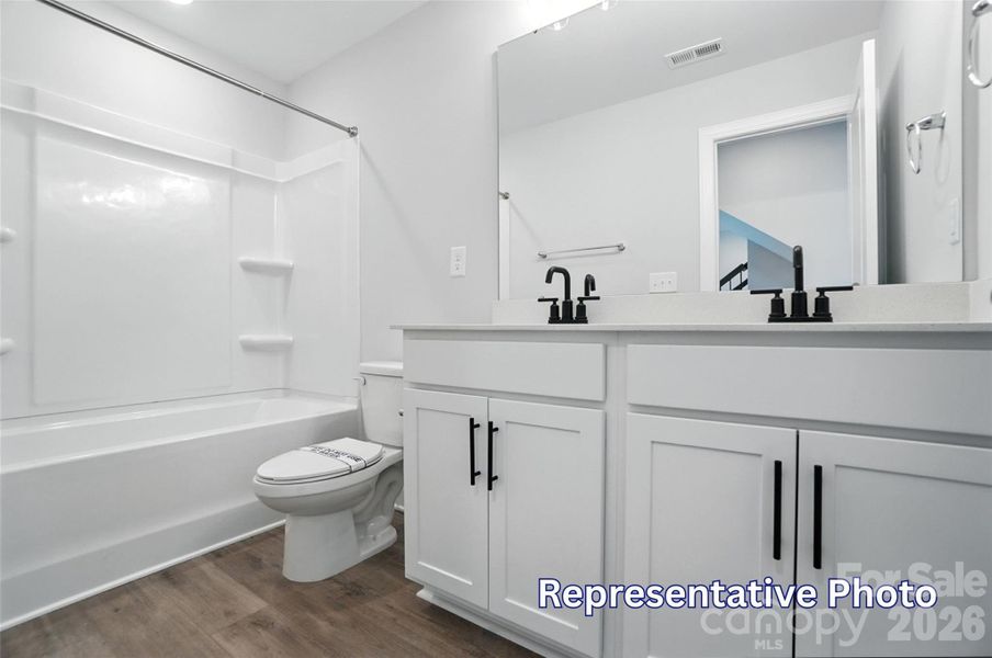 Furnished interior view inside a new home in Enclave at Riverdale, Huntersville (Image 15).